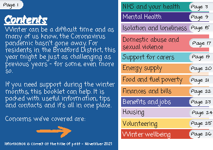 Winter Advice Support and self care tips in Bradford District Page 02