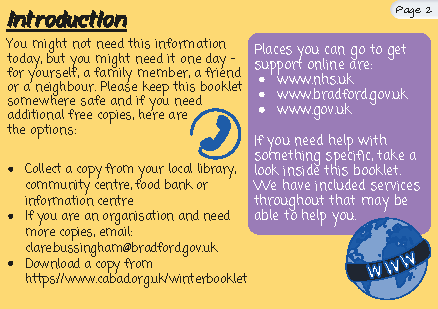 Winter Advice Support and self care tips in Bradford District Page 03